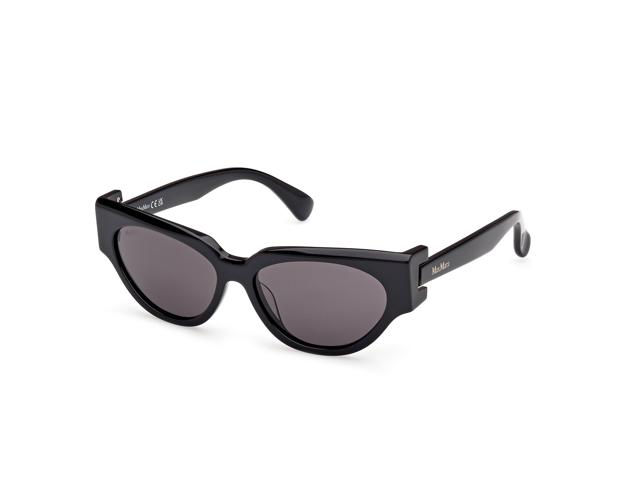0889214566232 - Damen MM0139 CLIP-1 01A Gläser SONNENBRILLEN Acetat Schwarz Rauch Cat Eye Normal