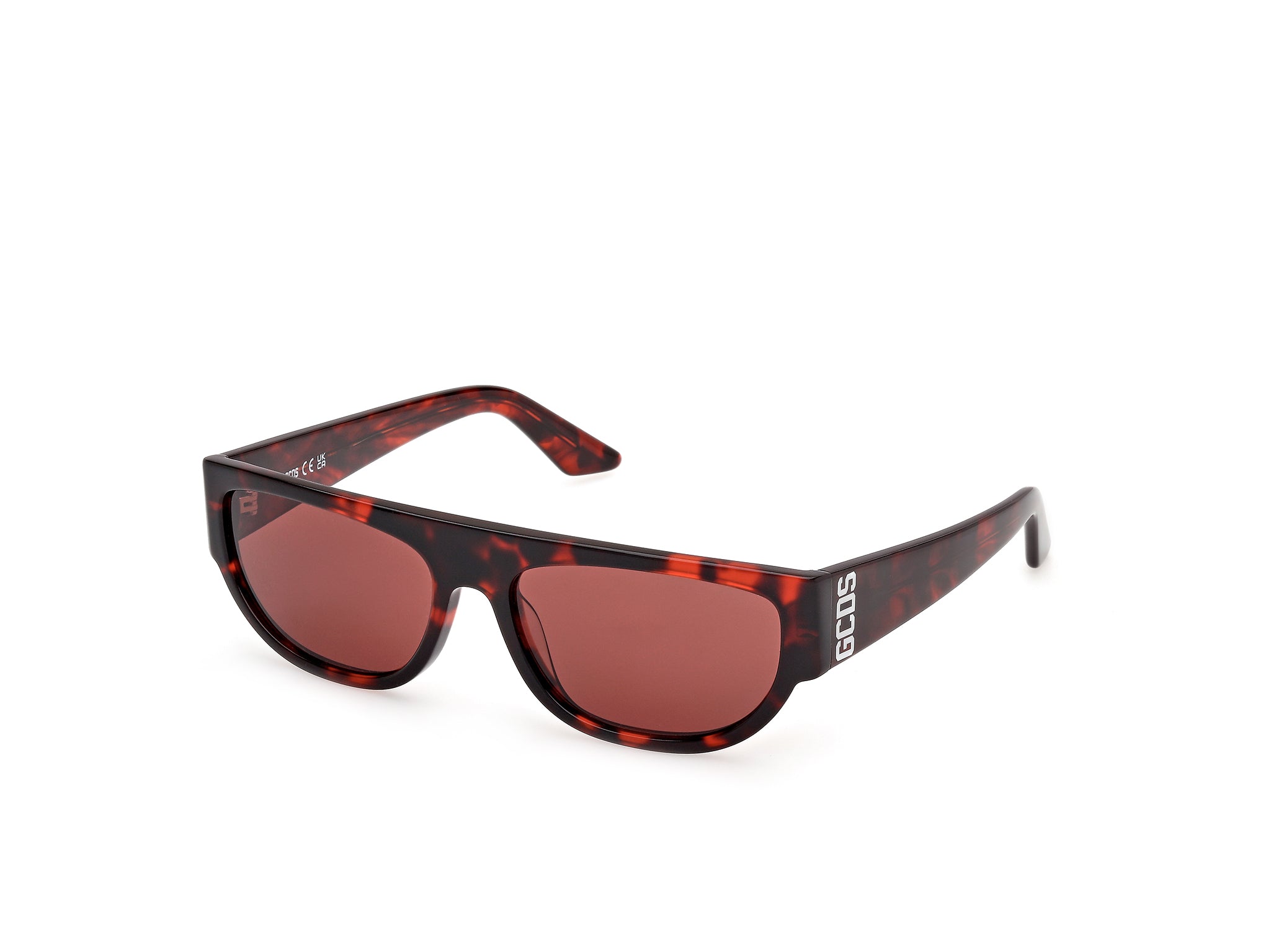 0889214569622 - Unisex GD0062 54S Gläser SONNENBRILLEN Acetat Havanna Bordeaux Geometrisch Normal