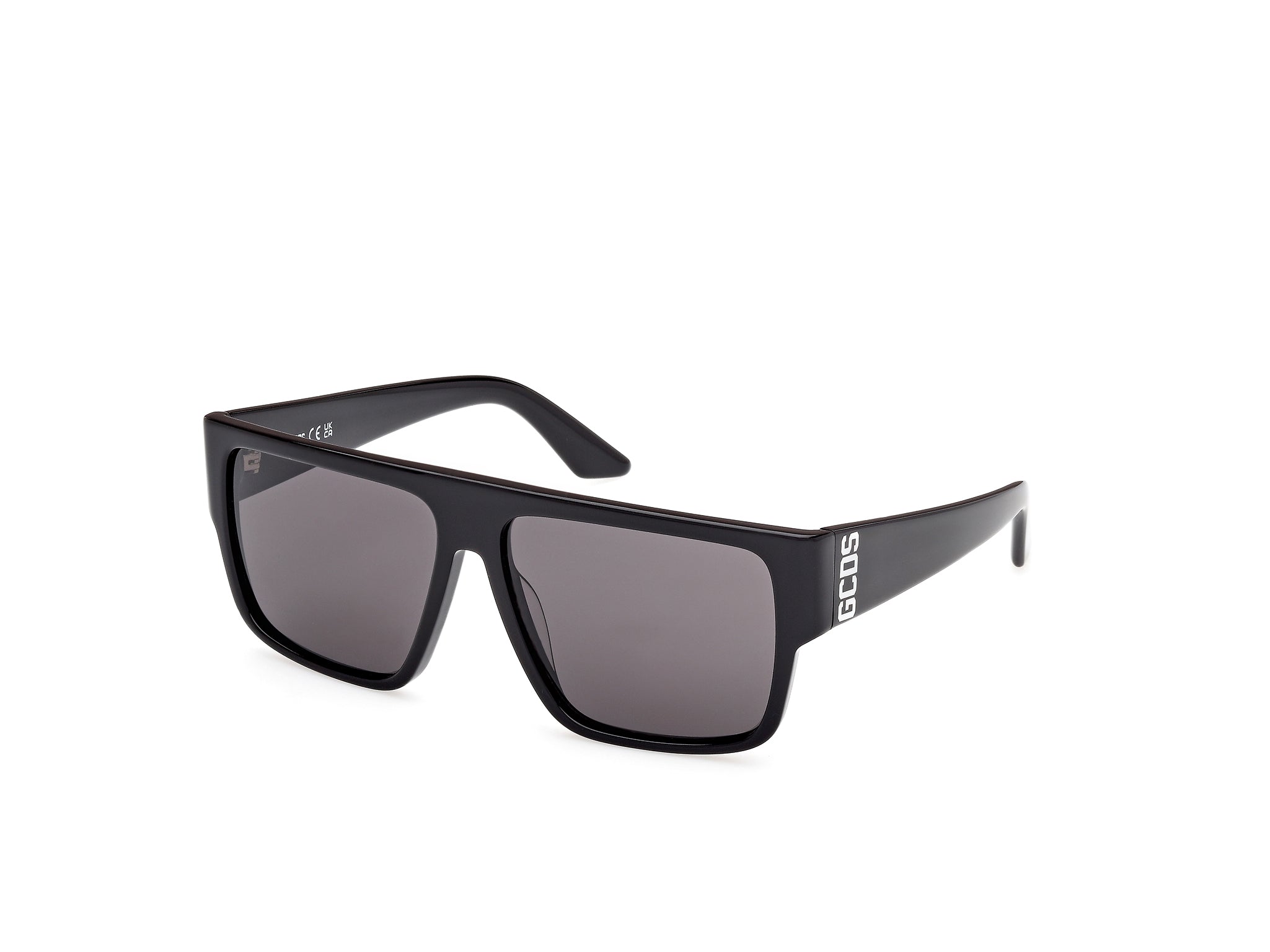 0889214569639 - Unisex GD0063 01A Gläser SONNENBRILLEN Acetat Schwarz Rauch Geometrisch Normal