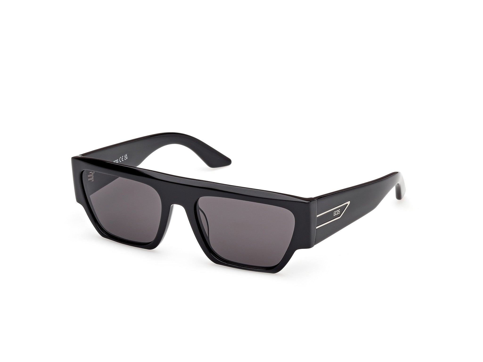 0889214569677 - Unisex GD0064 01A Gläser SONNENBRILLEN Acetat Schwarz Rauch Geometrisch Normal