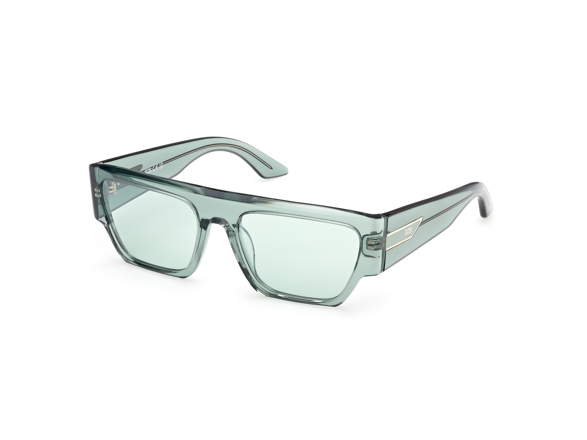 0889214569707 - Unisex GD0064 93N Gläser SONNENBRILLEN Acetat Grün Grün Geometrisch Normal
