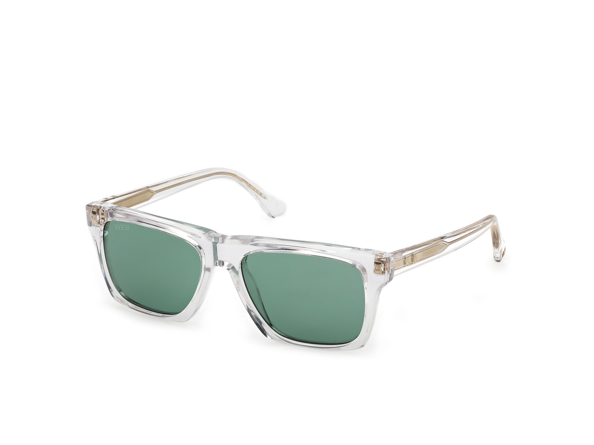 0889214576316 - Herren WE0382 26N Gläser SONNENBRILLEN Acetat Transparent Grün Quadratisch Normal
