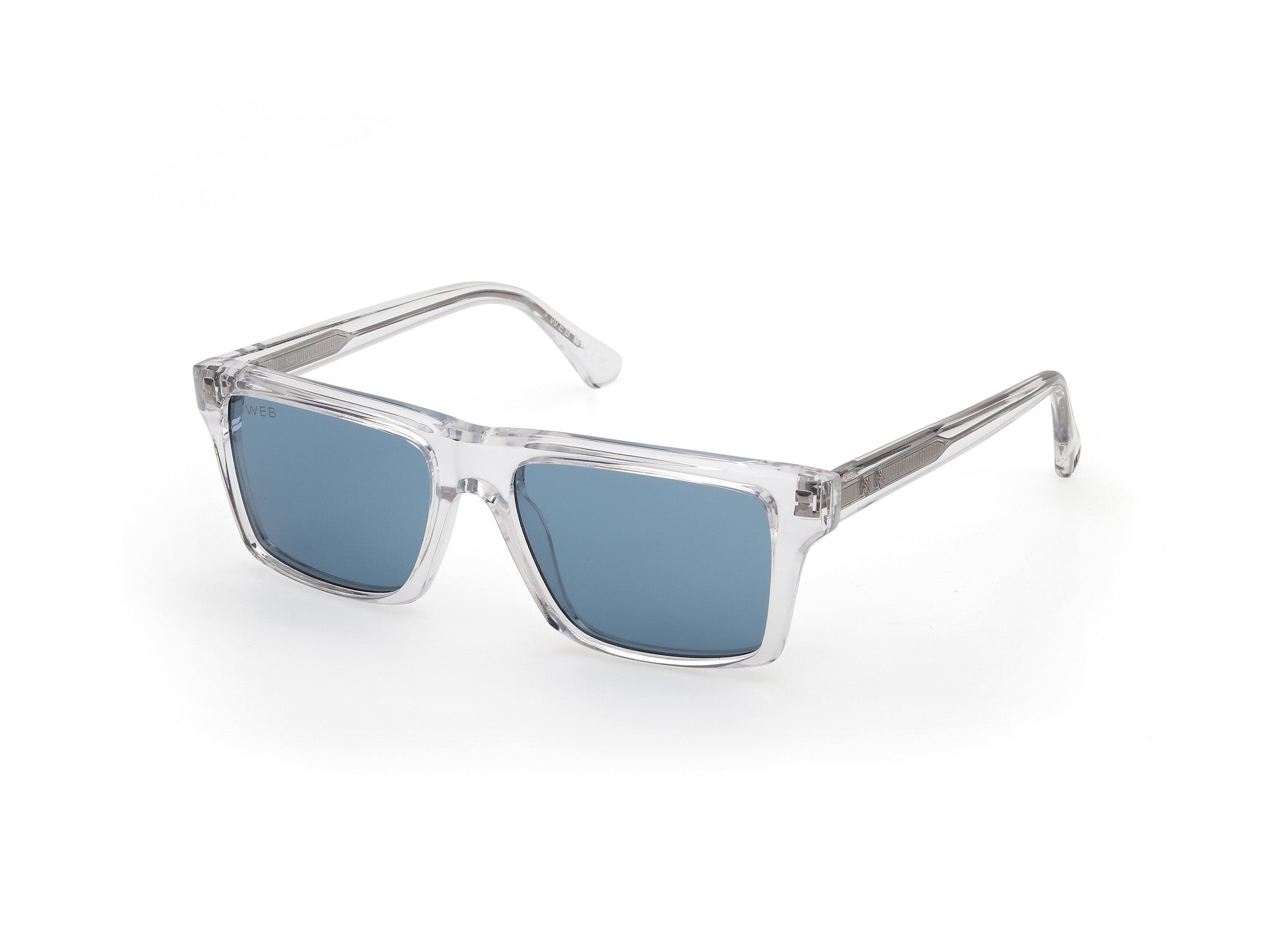 0889214576378 - Herren WE0383 26V Gläser SONNENBRILLEN Acetat Transparent Blau Quadratisch Normal