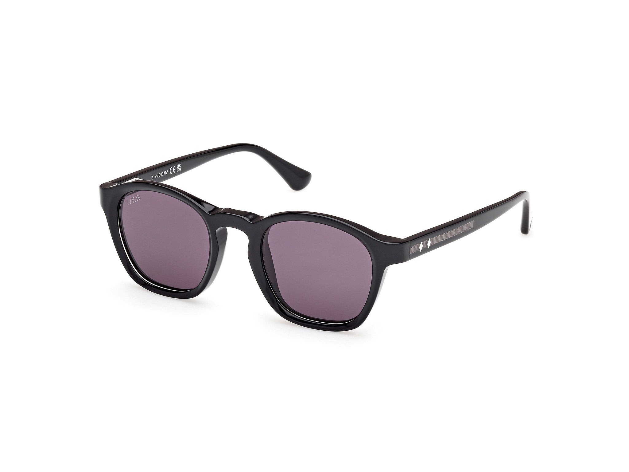 0889214576408 - Herren WE0384 05A Gläser SONNENBRILLEN Acetat Schwarz Rauch Rund Normal 0889214576408 - Herren WE0384 05A Gläser SONNENBRILLEN Acetat Schwarz Rauch Rund Normal