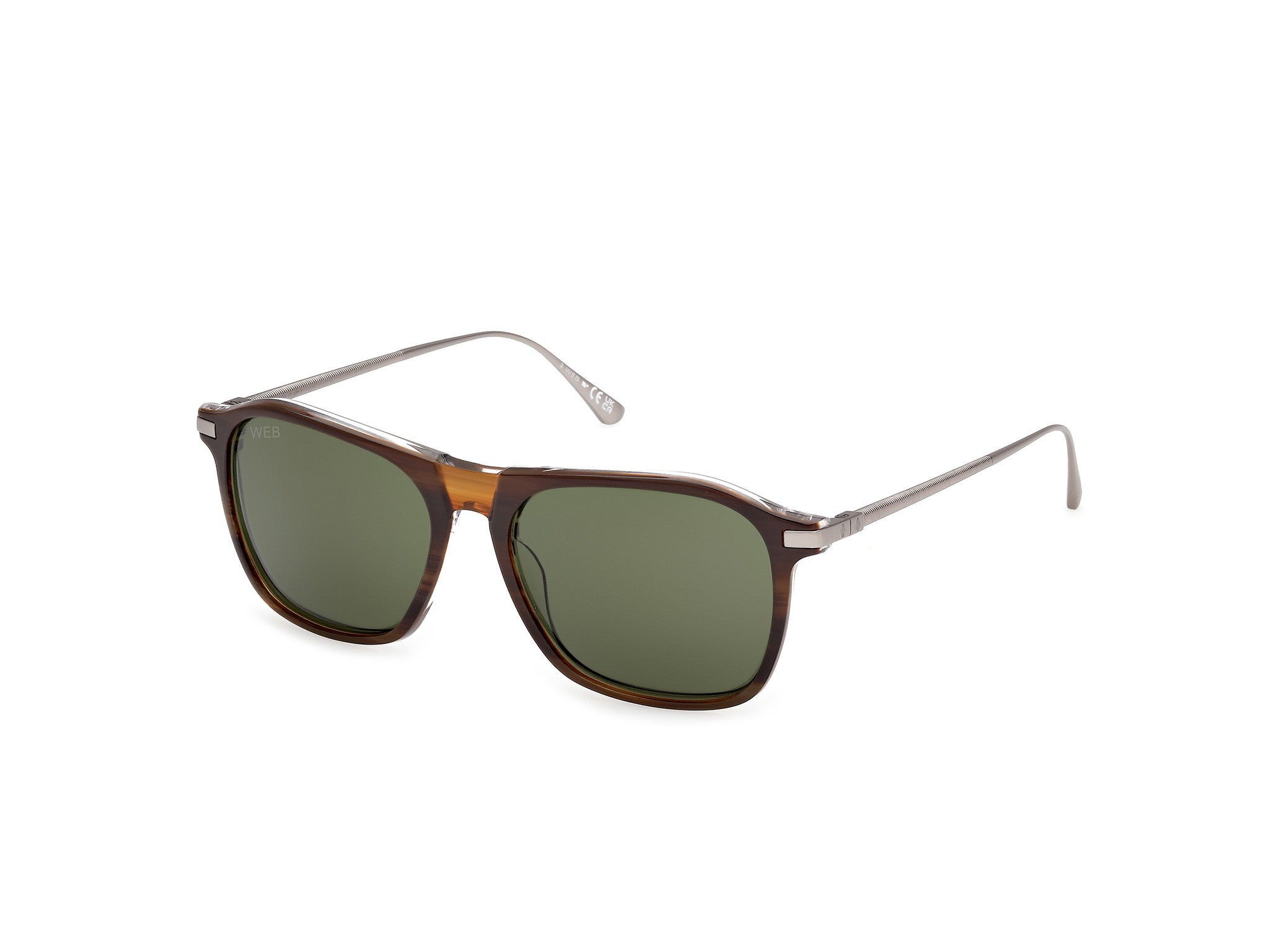 0889214576484 - Unisex WE0386 56N Gläser SONNENBRILLEN Acetat Havanna Grün Quadratisch Normal