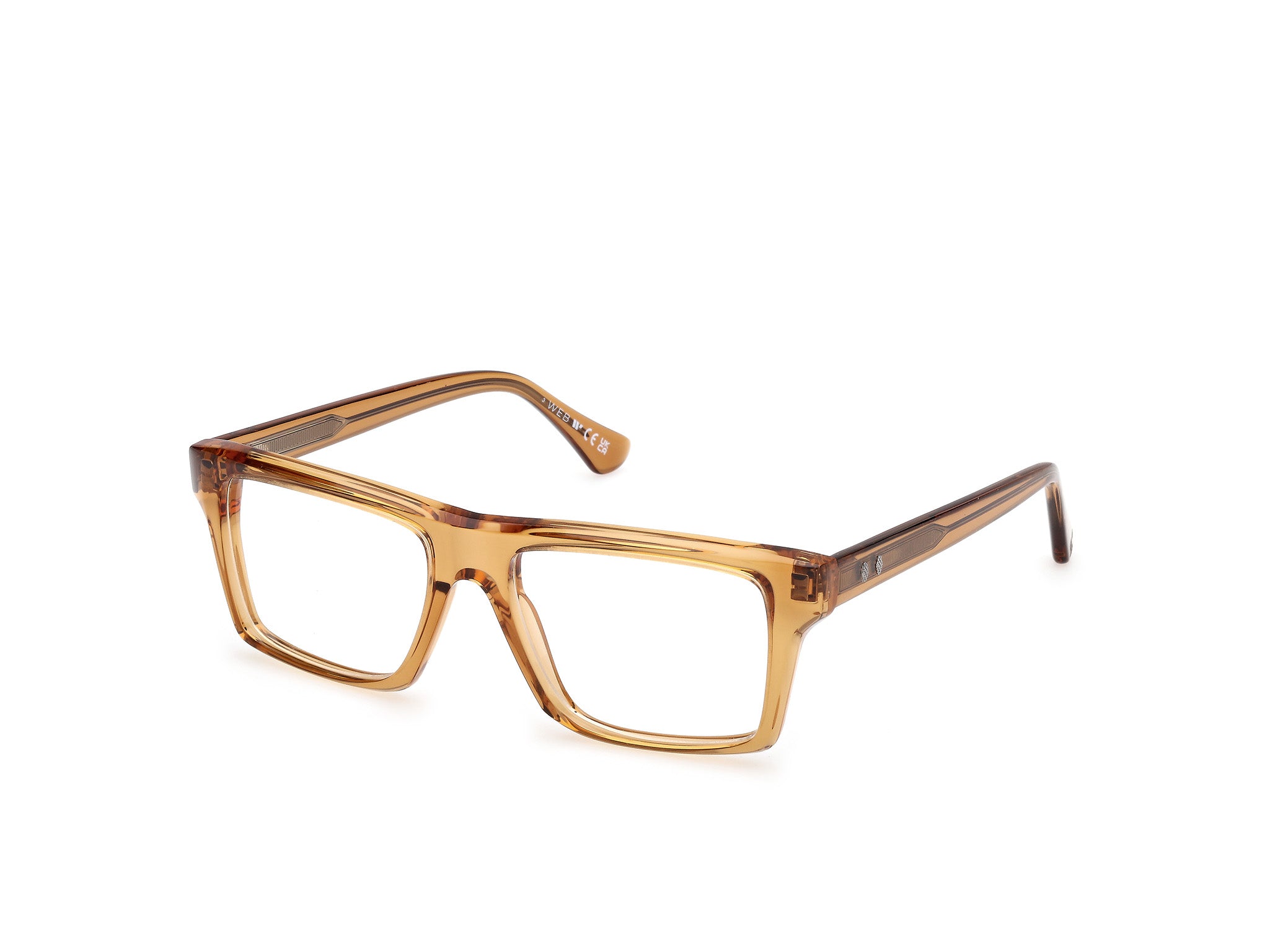 0889214576569 - Herren WE5451 39 Rahmen von BRILLEN Acetat Gelb  Quadratisch Normal