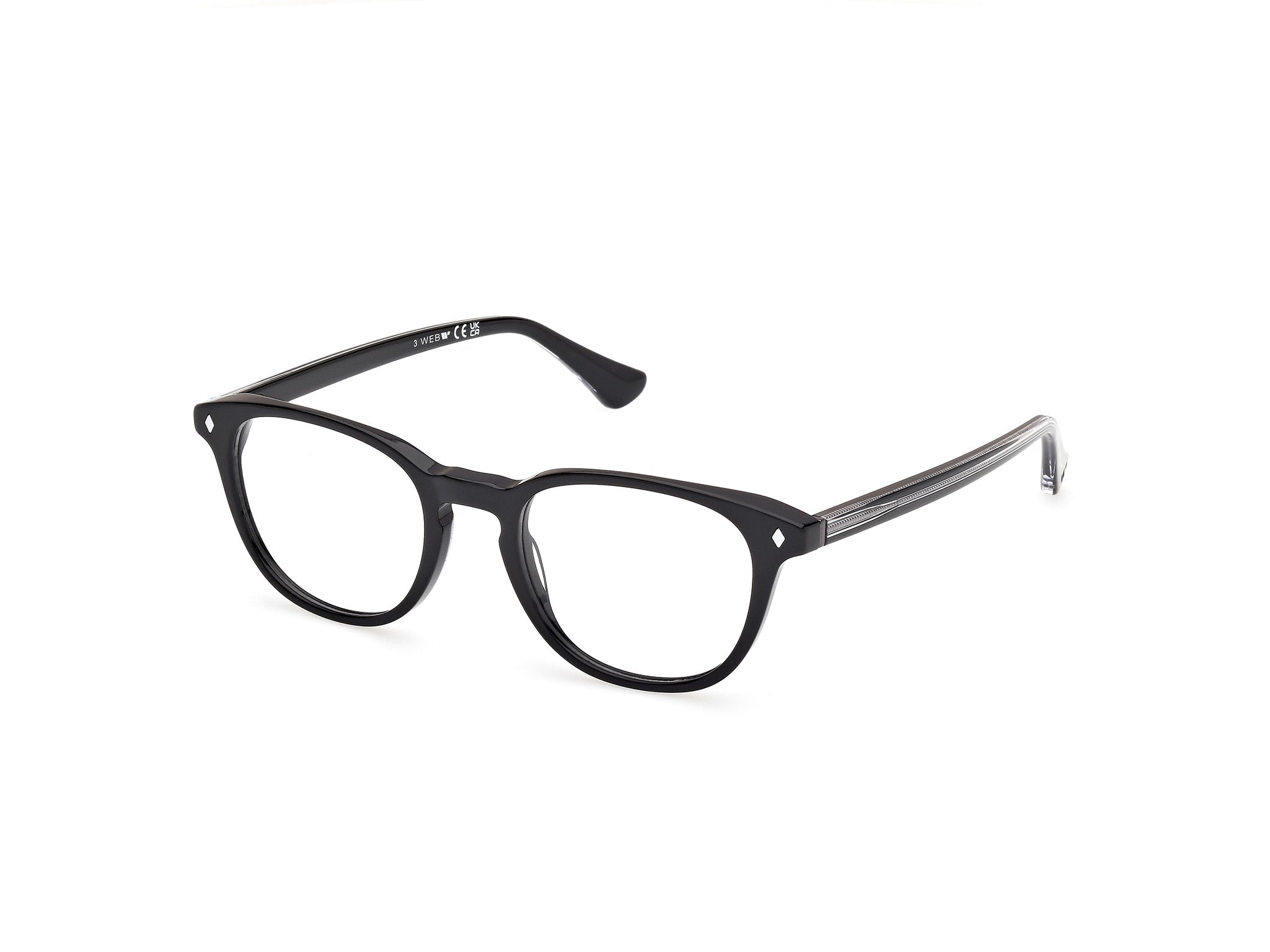 0889214576705 - Herren WE5455 5 Rahmen von BRILLEN Acetat Schwarz  Rund Normal