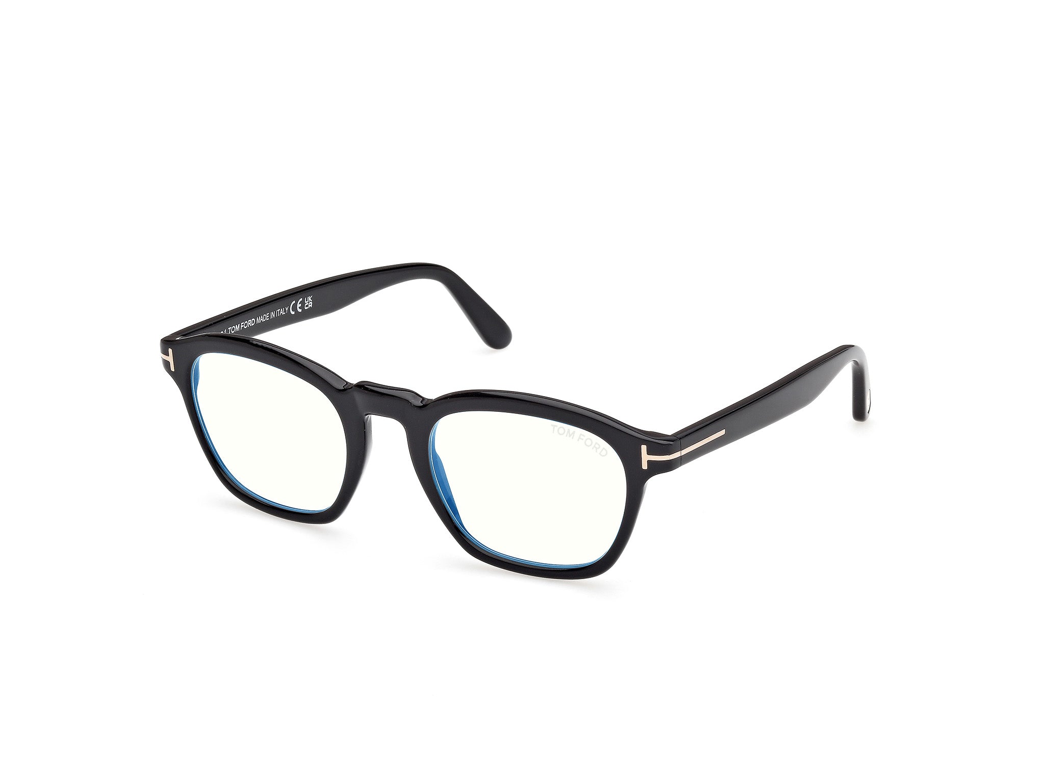 0889214578020 - TOM FORD Herren TOM FORD FT6033-B 001 Optische Fassungen Acetat Schwarz  Rund Normal