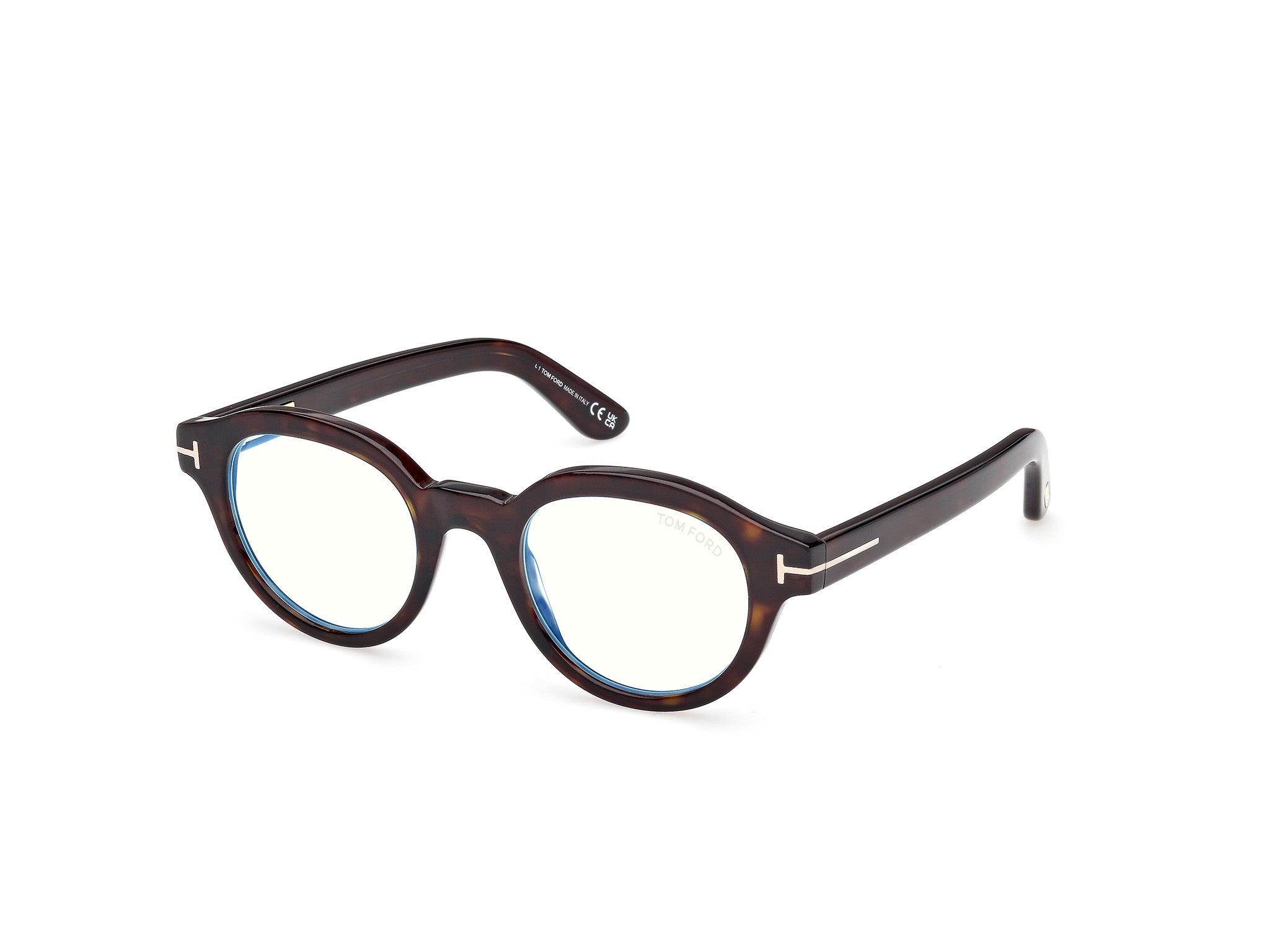 0889214578198 - TOM FORD Unisex TOM FORD FT6037-B 052 Optische Fassungen Acetat Havanna  Rund Normal