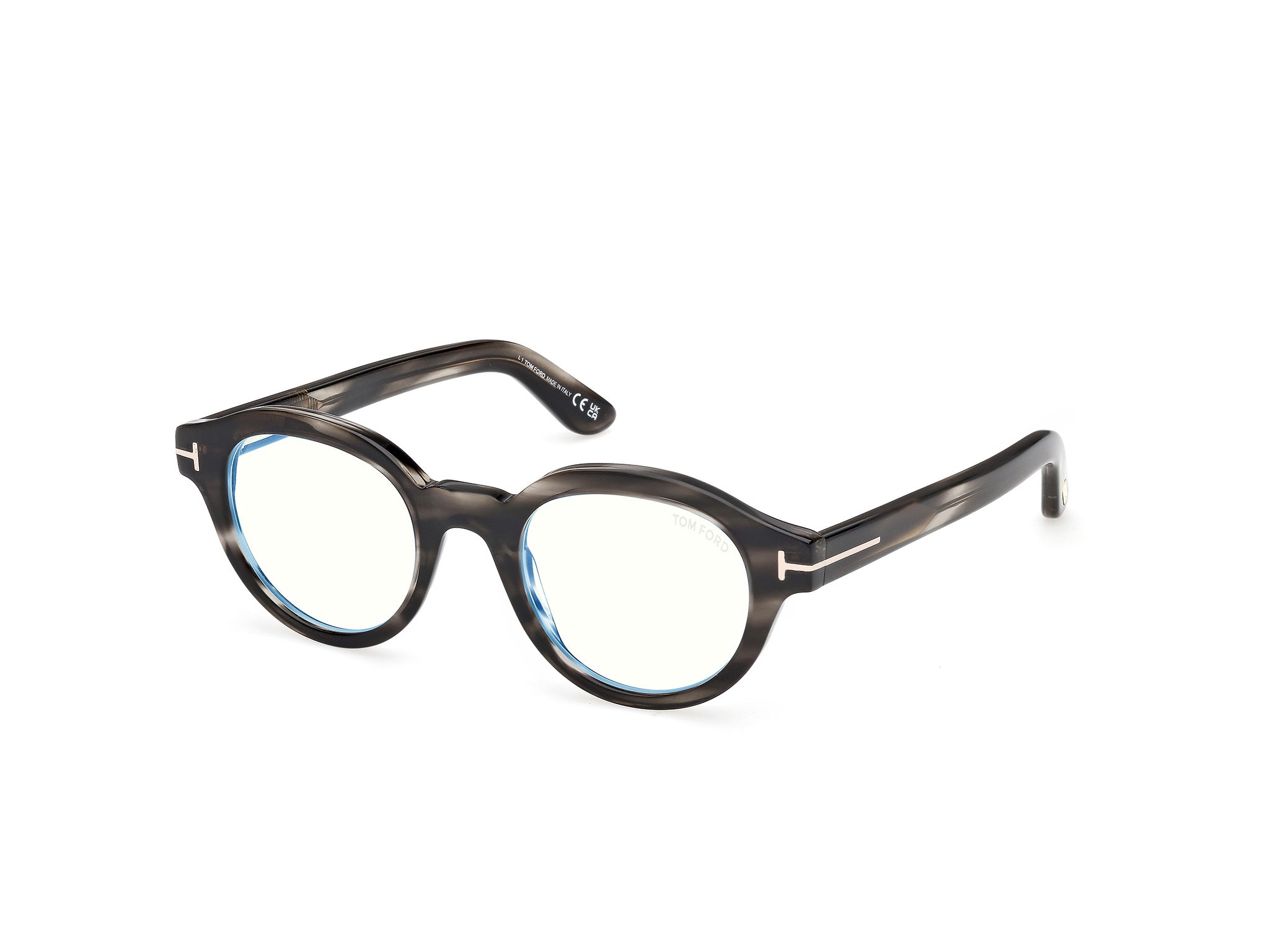 0889214578211 - TOM FORD Unisex TOM FORD FT6037-B 056 Optische Fassungen Acetat Havanna  Rund Normal