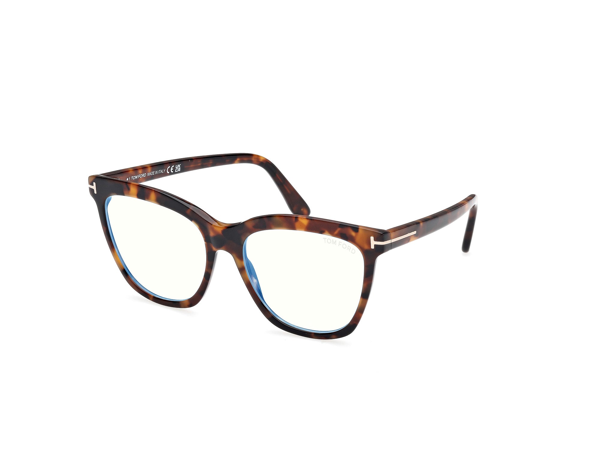 0889214578372 - TOM FORD Damen TOM FORD FT6042-B 052 Optische Fassungen Acetat Havanna  Schmetterling Normal