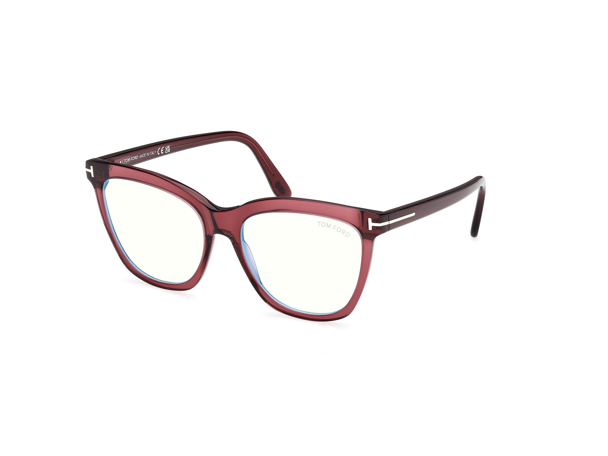 0889214578396 - TOM FORD Damen TOM FORD FT6042-B 069 Optische Fassungen Acetat Bordeaux  Schmetterling Normal