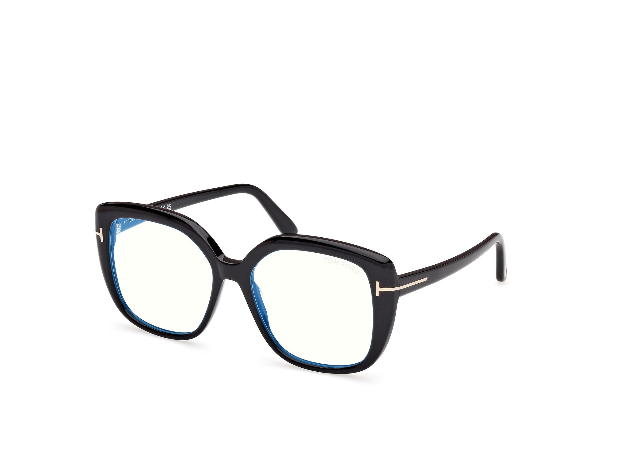 0889214578402 - TOM FORD Damen TOM FORD FT6043-B 001 Optische Fassungen Acetat Schwarz  Quadratisch Normal