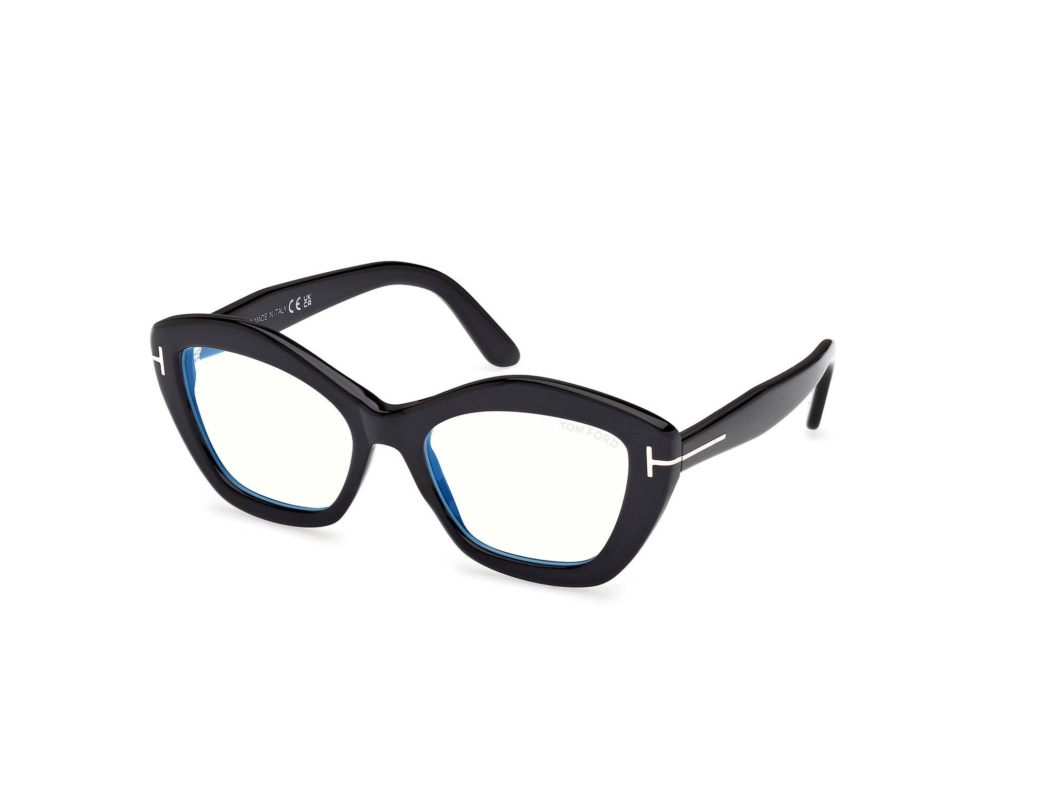 0889214578433 - TOM FORD Damen TOM FORD FT6044-B 001 Optische Fassungen Acetat Schwarz  Geometrisch Normal