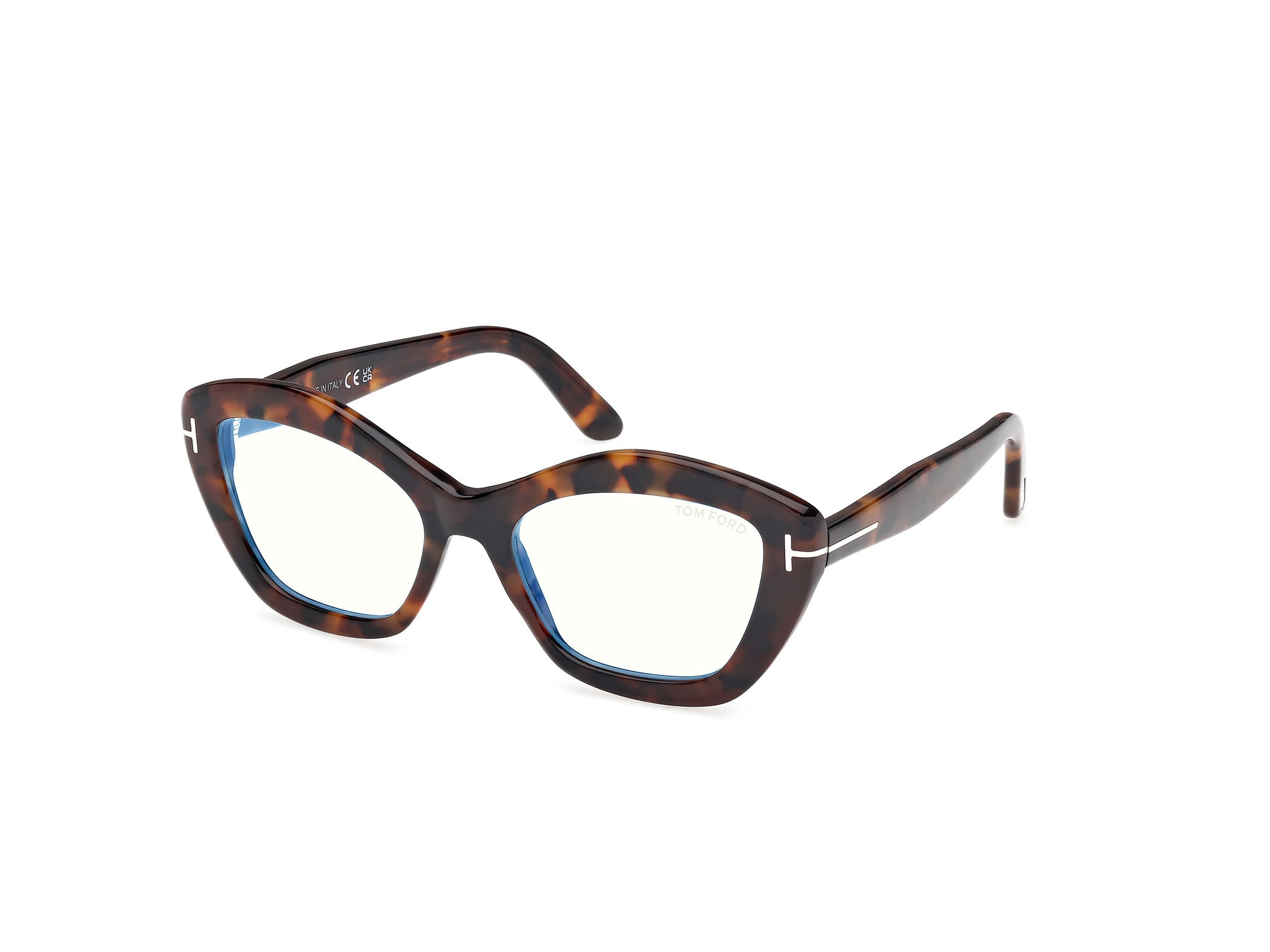 0889214578440 - TOM FORD Damen TOM FORD FT6044-B 052 Optische Fassungen Acetat Havanna  Geometrisch Normal