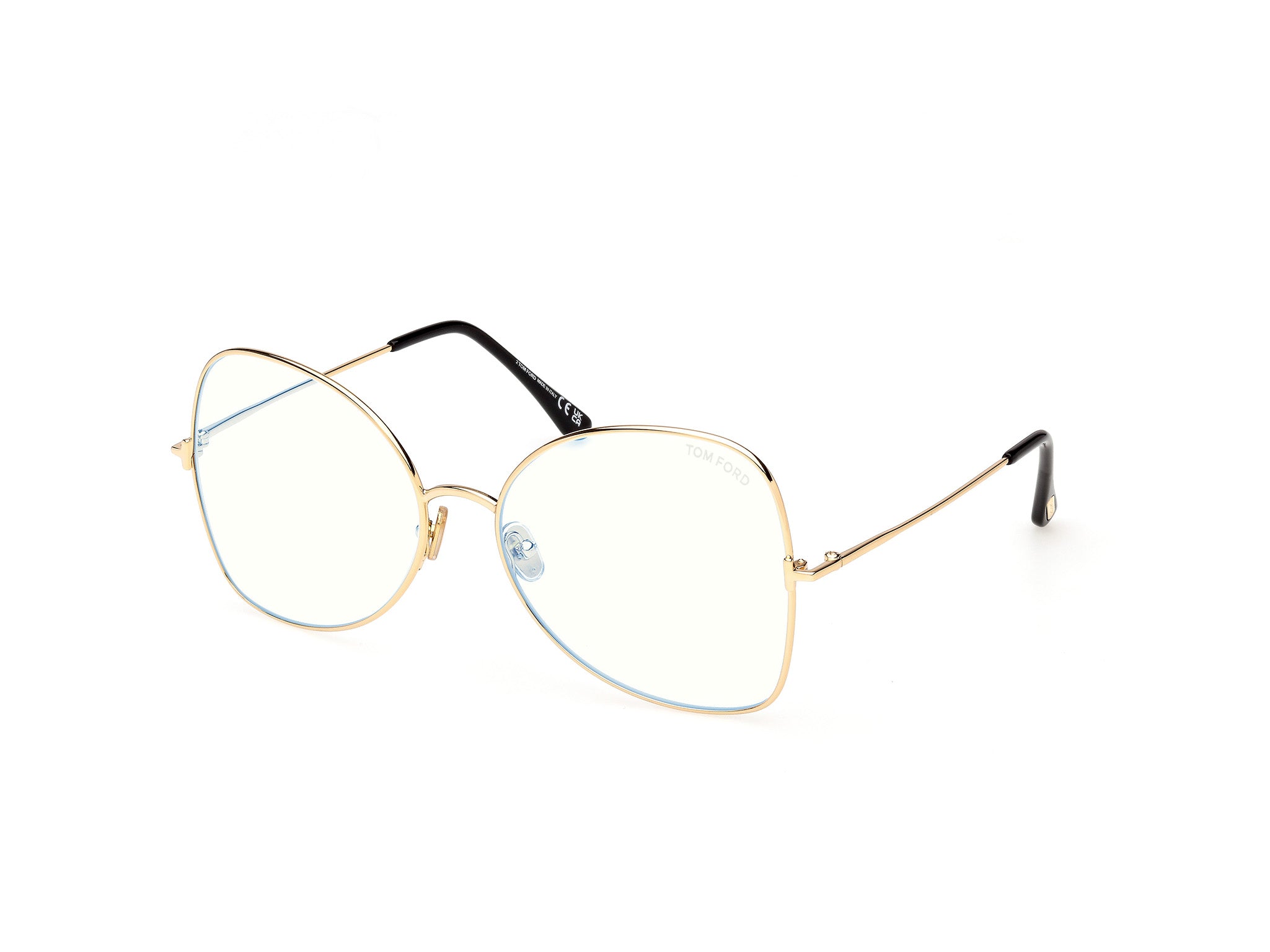 0889214578600 - TOM FORD Damen TOM FORD FT6049-B 030 Optische Fassungen Metall Gold  Schmetterling Normal