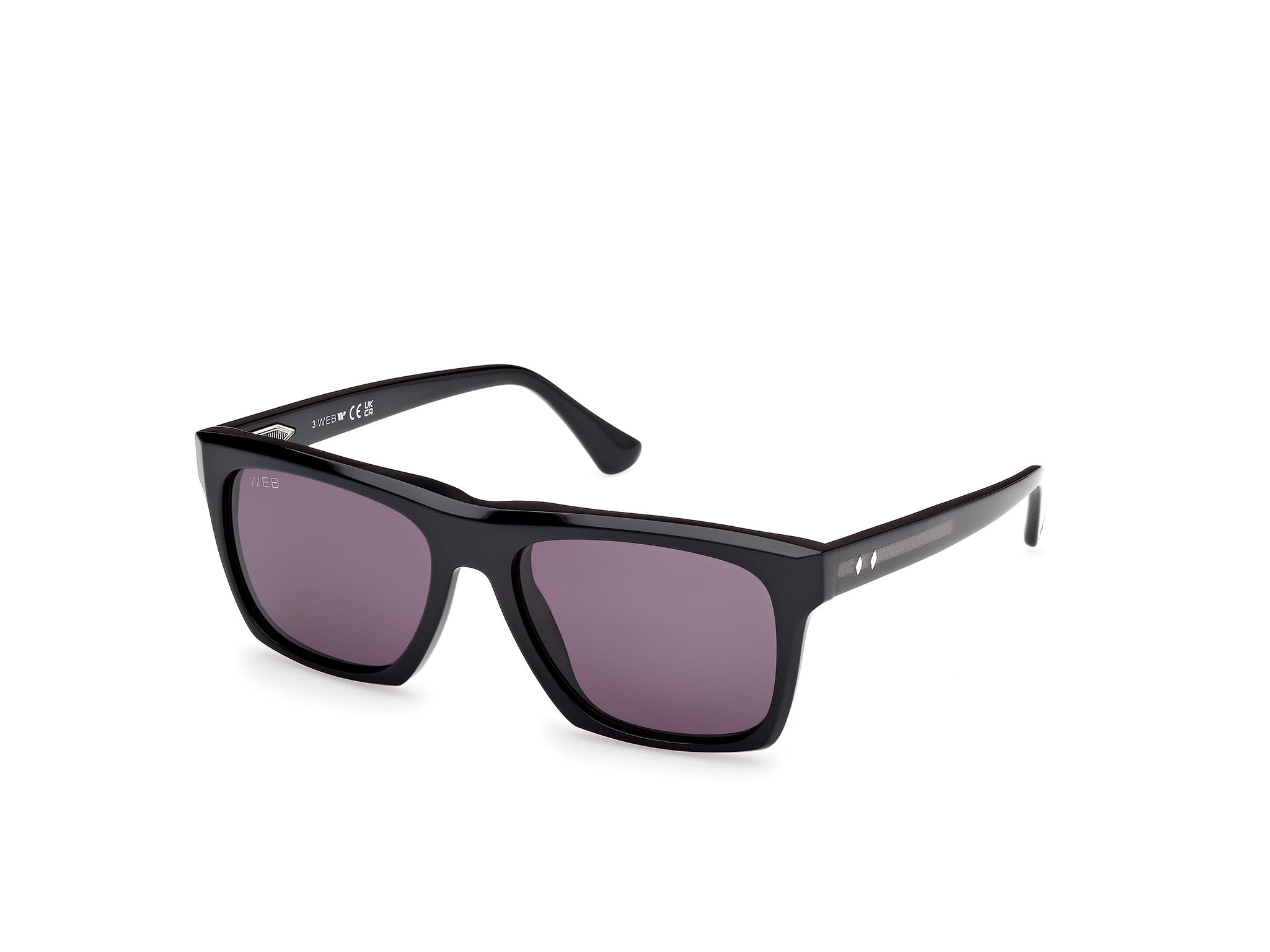 0889214579003 - Herren WE0350 05A Gläser SONNENBRILLEN Acetat Schwarz Rauch Quadratisch Normal