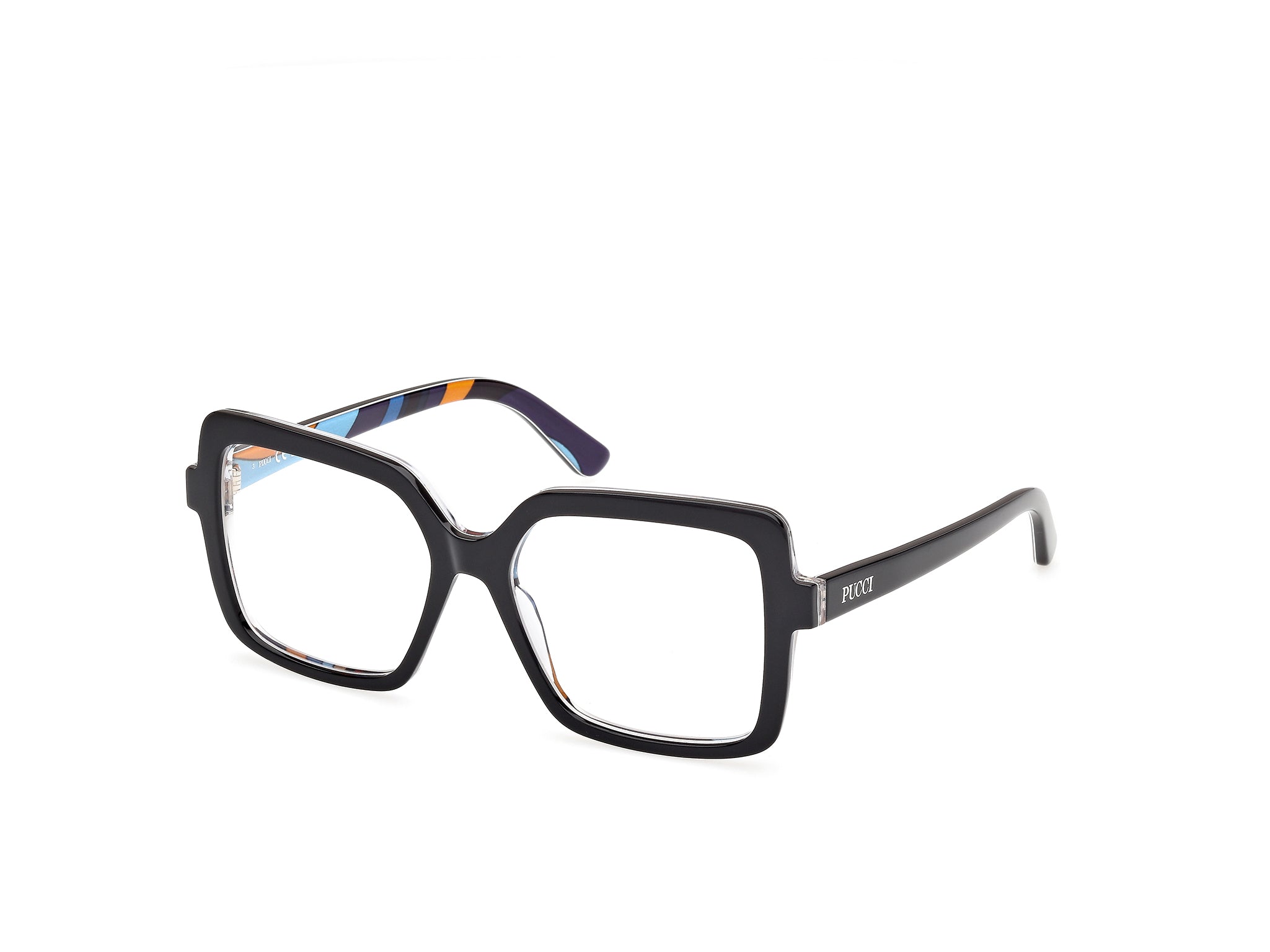 0889214585684 - Emilio Pucci Damen EP5265 004 Rahmen von BRILLEN Acetat Schwarz  Quadratisch Normal
