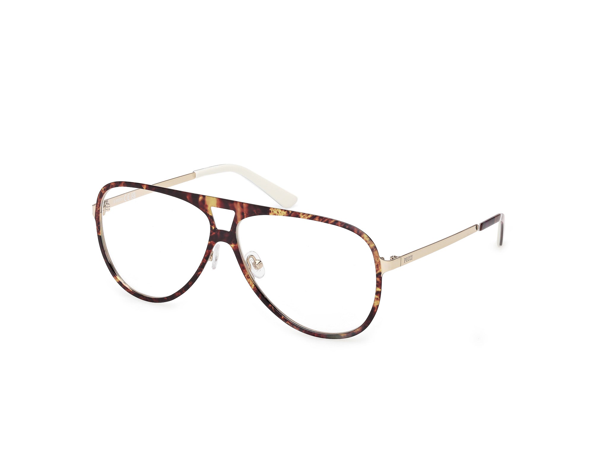 0889214585783 - Emilio Pucci Damen EP5267 056 Rahmen von BRILLEN Metall Havanna  Pilot Normal