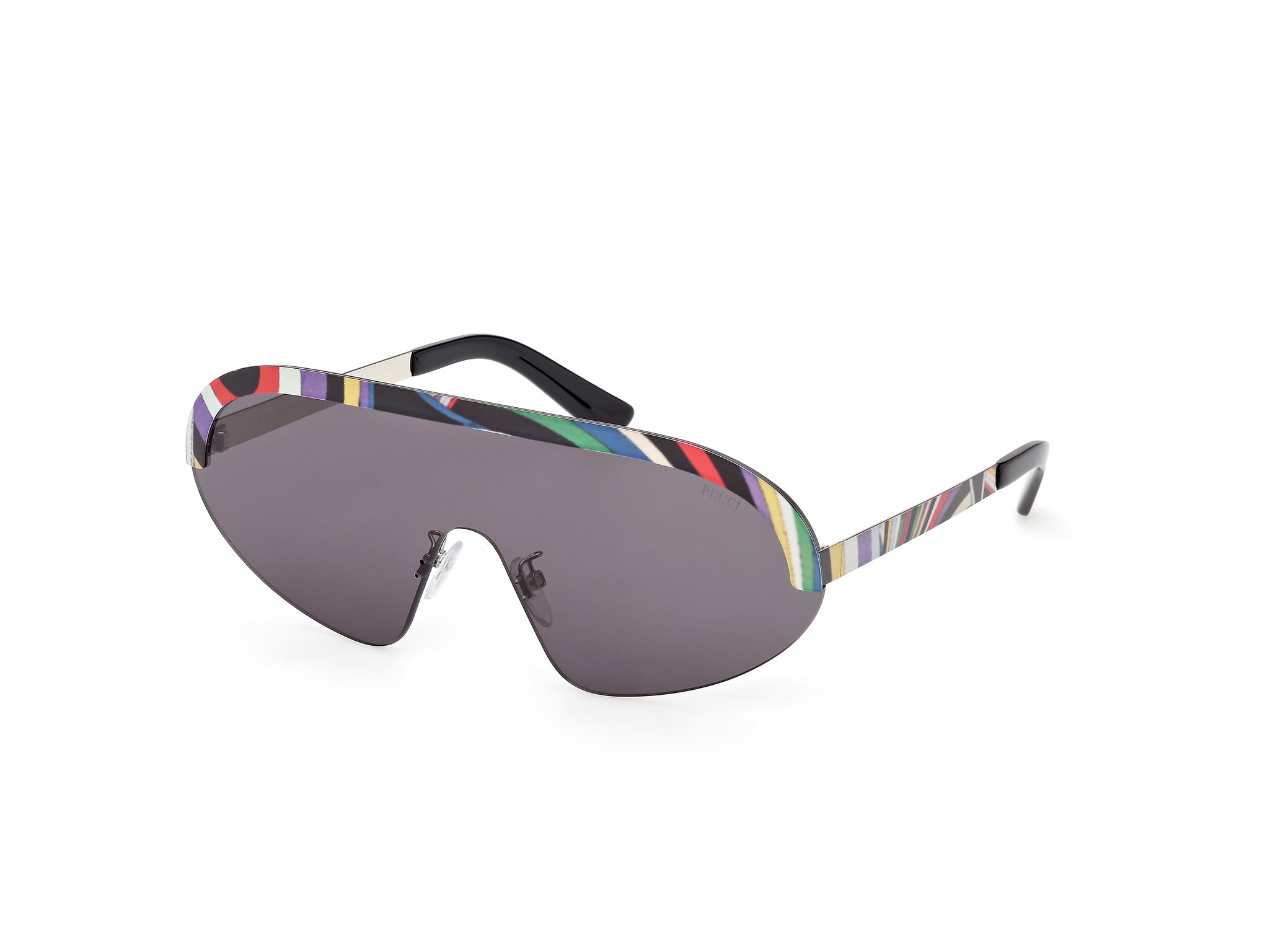 0889214587350 - Emilio Pucci Damen EP0237 99A Gläser SONNENBRILLEN Metall Fantasie Rauch Maske Normal 0889214587350 - Emilio Pucci Damen EP0237 99A Gläser SONNENBRILLEN Metall Fantasie Rauch Maske Normal