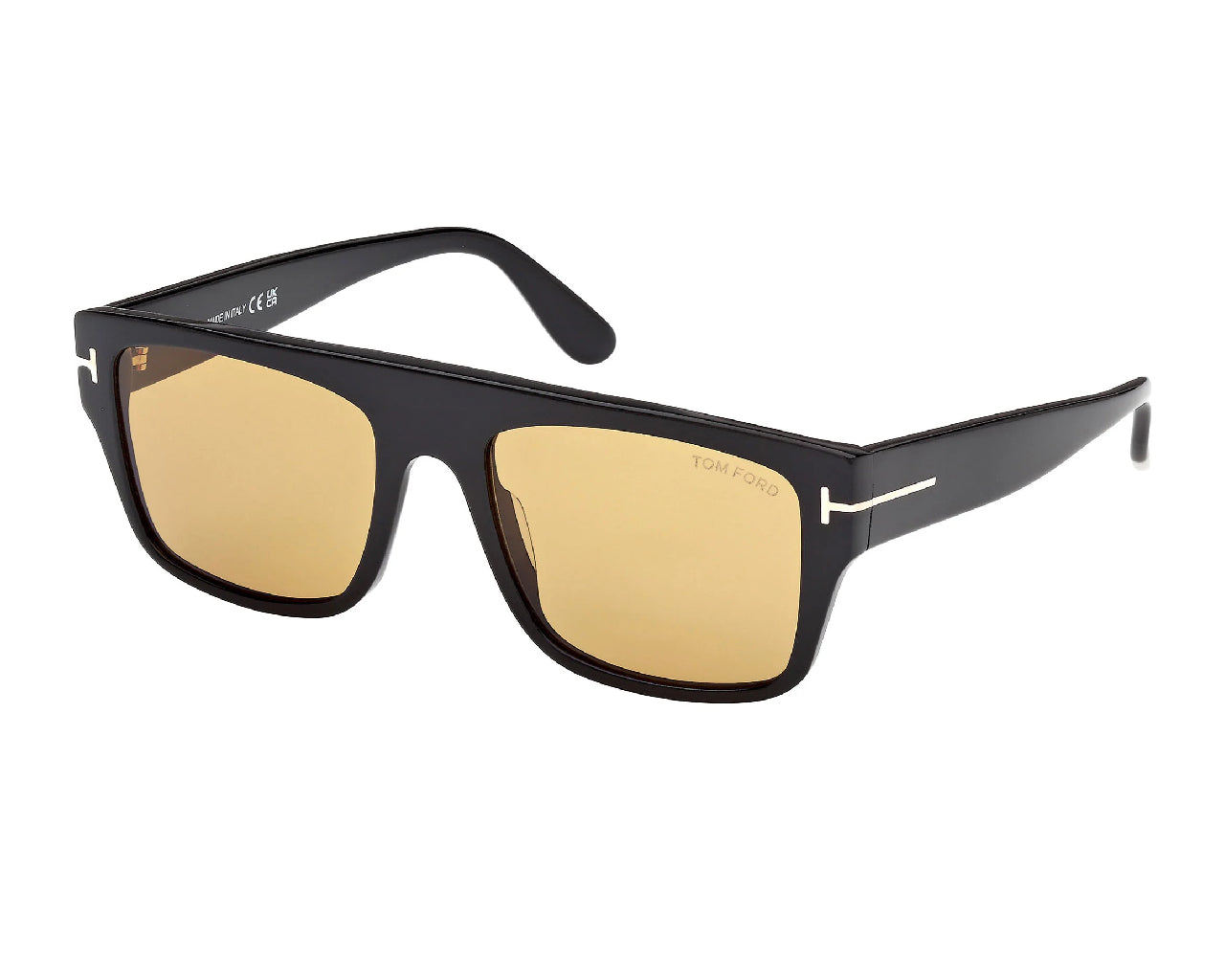 0889214601797 - TOM FORD Herren TOM FORD FT0907 DUNNING-02 01E Sonnenbrillen Acetat Schwarz Braun Quadratisch Normal
