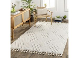 0889292346986 - Teppich SURYA Vintage Teppiche Gr B L 160 cm x 213 cm 20 mm 1 St beige (creme) Esszimmerteppiche