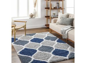 0889292406505 - Hochflor-Teppich SURYA Modern 2321 Teppiche Gr B L 160 cm x 220 cm 52 mm 1 St blau (navy) Esszimmerteppiche Flauschig Langflor Weich Boho Wohnzimmerteppich Blau 0889292406505 - Hochflor-Teppich SURYA Modern 2321 Teppiche Gr B L 160 cm x 220 cm 52 mm 1 St blau (navy) Esszimmerteppiche Flauschig Langflor Weich Boho Wohnzimmerteppich Blau