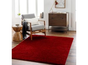 0889292486958 - Hochflor-Teppich SURYA CDG2325 Teppiche Gr B L 160 cm x 213 cm 31 mm 1 St rot Esszimmerteppiche