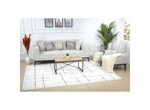 0889292575812 - Teppich SURYA Modern Teppiche Gr B L 200 cm x 275 cm 8 mm 1 St weiß Esszimmerteppiche Skandi Design Modern Boho Kurzflor Wohnzimmerteppich Schlafzimmer