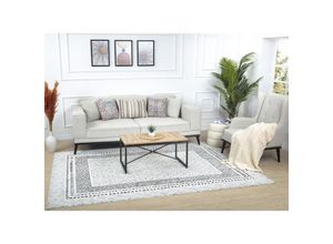 0889292582506 - Teppich SURYA Modern Teppiche Gr B L 200 cm x 275 cm 14 mm 1 St weiß Esszimmerteppiche Skandi Design Modern Boho Kurzflor Wohnzimmerteppich Schlafzimmer