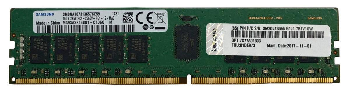 0889488486397 - Lenovo ThinkSystem 16GB TruDDR4 2933MHz RDIMM (4ZC7A08707)