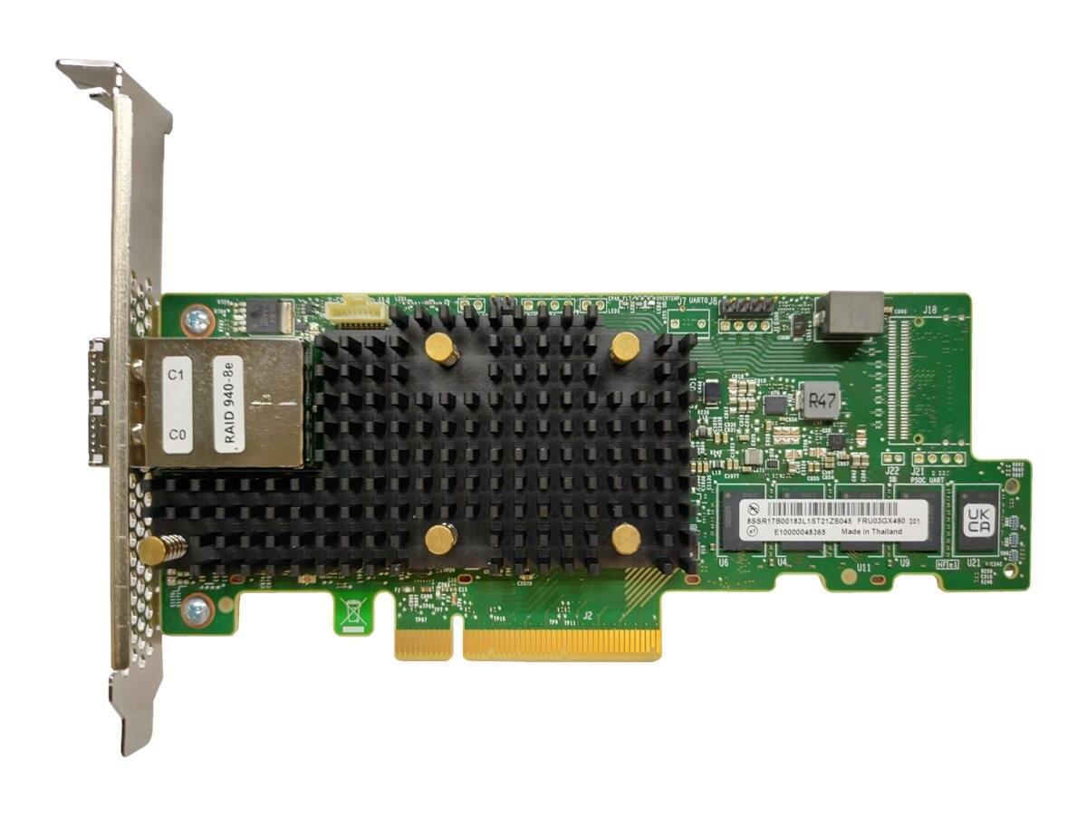 0889488634767 - Lenovo ThinkSystem RAID 940-8e 4GB Flash PCIe Gen4 12Gb Adapter (4Y37A78836)