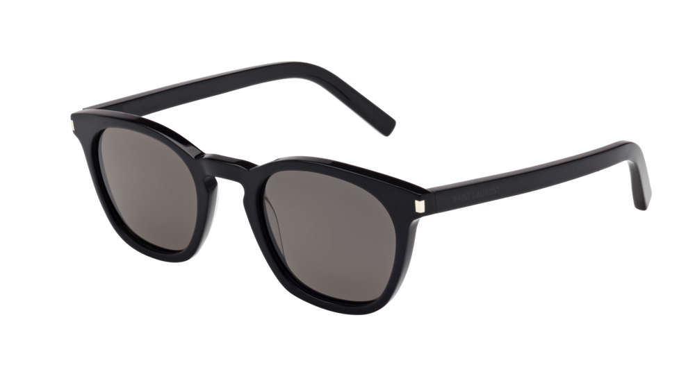 0889652002866 - Unisex SL 28 002 Gläser SONNENBRILLEN Acetat Schwarz Rauch Hocken Normal