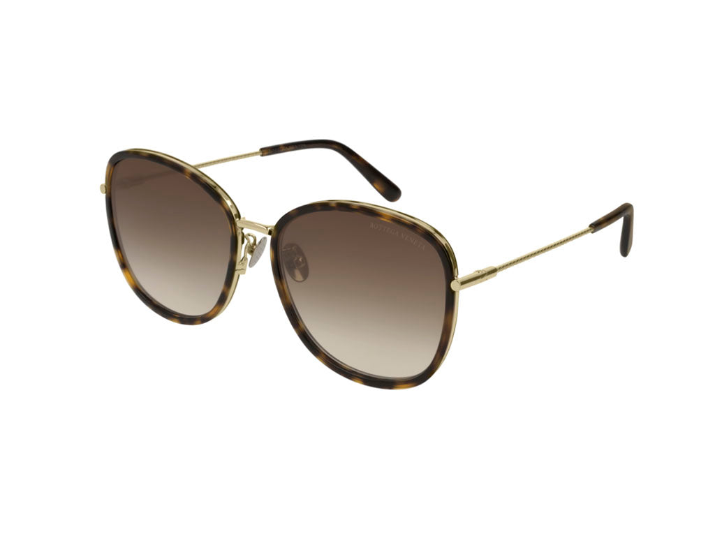 0889652184722 - Damen BV0220SK 002 Gläser SONNENBRILLEN Acetat Havanna Braun Hocken Normal