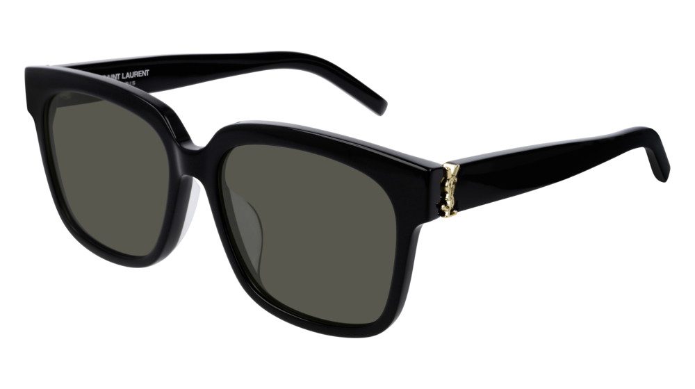 0889652188676 - Damen SL M40 F 003 Gläser SONNENBRILLEN Acetat Schwarz Grau Quadratisch Normal