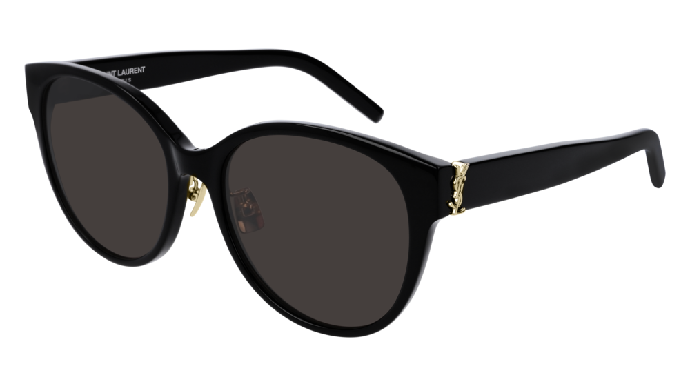 0889652192321 - Damen Sl M39 K 001 Gläser SONNENBRILLEN Acetat Schwarz Schwarz Rund Normal