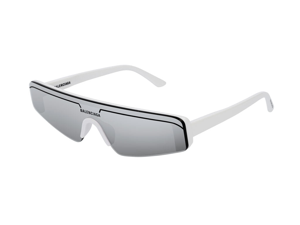 0889652206486 - Unisex BB0003S 002 Gläser SONNENBRILLEN Acetat Weiß Silber Maske Normal Spiegel 0889652206486 - Unisex BB0003S 002 Gläser SONNENBRILLEN Acetat Weiß Silber Maske Normal Spiegel