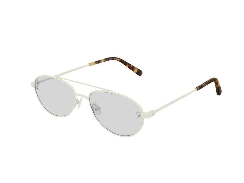 0889652207315 - Stella McCartney Unisex SC0180S 003 Gläser SONNENBRILLEN Steckdose Metall Weiß Grau Pilot Normal