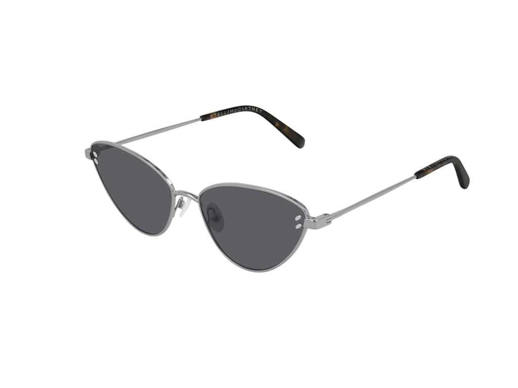 0889652207513 - Stella McCartney Frau SC0181S 002 Gläser SONNENBRILLEN Steckdose Metall Silber Rauch Katzenauge Normal