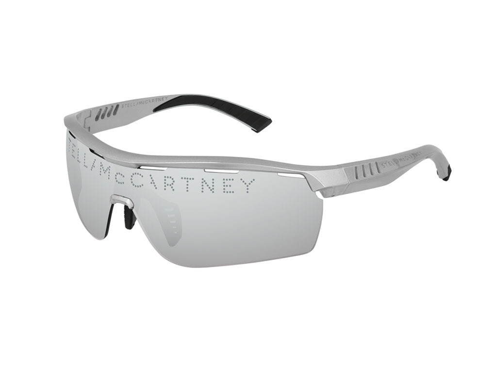 0889652208381 - Stella McCartney Damen SC0152S 011 Gläser SONNENBRILLEN Steckdose Plastik Silber Silber Wraparound Normal Spiegel 0889652208381 - Stella McCartney Damen SC0152S 011 Gläser SONNENBRILLEN Steckdose Plastik Silber Silber Wraparound Normal Spiegel