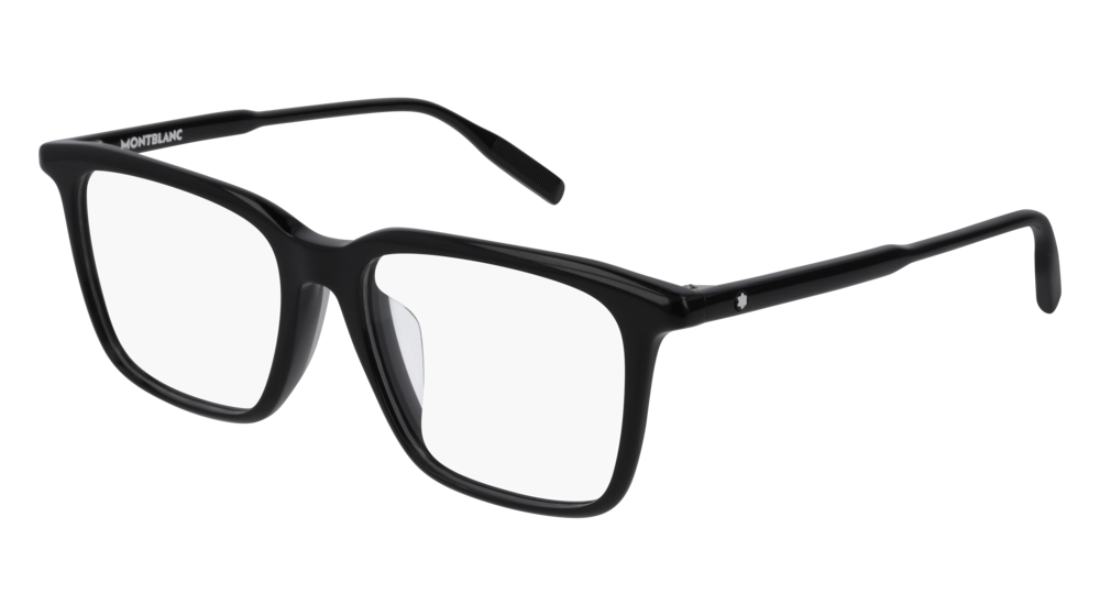 0889652209364 - Herren MB0011OA 001 Rahmen von BRILLEN Acetat Schwarz Transparent Quadratisch