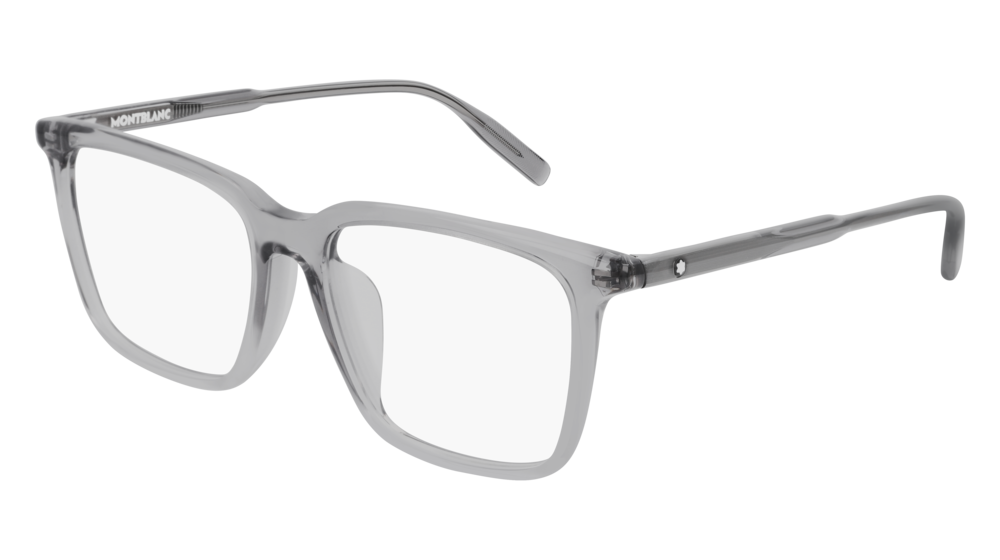 0889652209388 - Herren MB0011OA 004 Rahmen von BRILLEN Acetat Grau Transparent Quadratisch