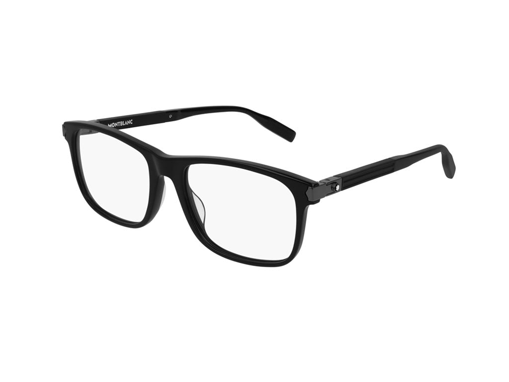 0889652228839 - Herren MB0035O 005 Rahmen von BRILLEN Acetat Schwarz Transparent Quadratisch