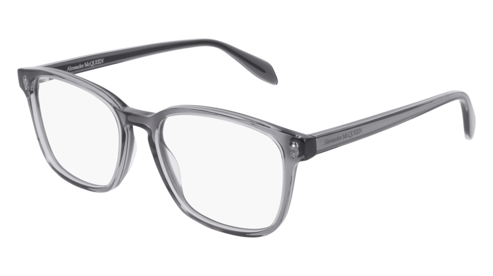 0889652253817 - Alexander McQueen Herren AM0244O 001 Rahmen von BRILLEN Acetat Grau  Quadratisch