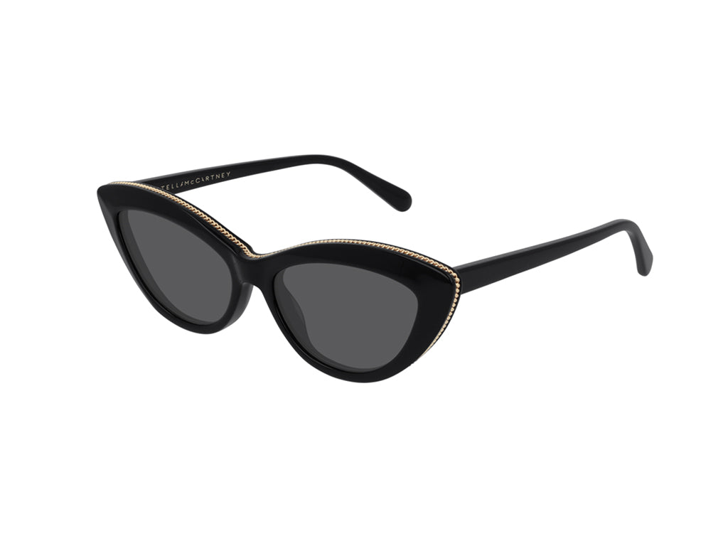 0889652270920 - Stella McCartney Damen SC0187S 005 Gl��ser SONNENBRILLEN Steckdose Acetat Schwarz Grau Cat Eye Normal