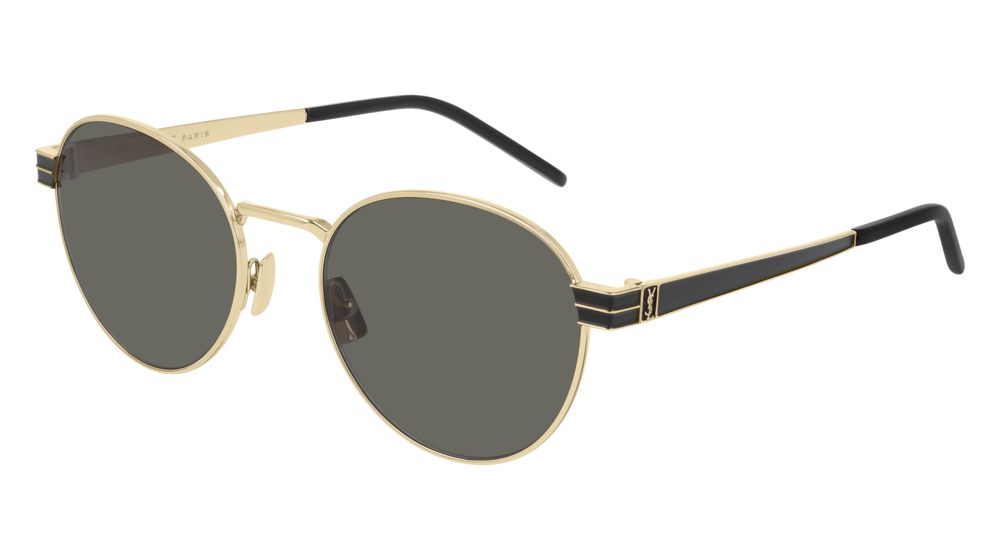 0889652282336 - Unisex SL M62 003 Gläser SONNENBRILLEN Metall Gold Grau Rund Normal