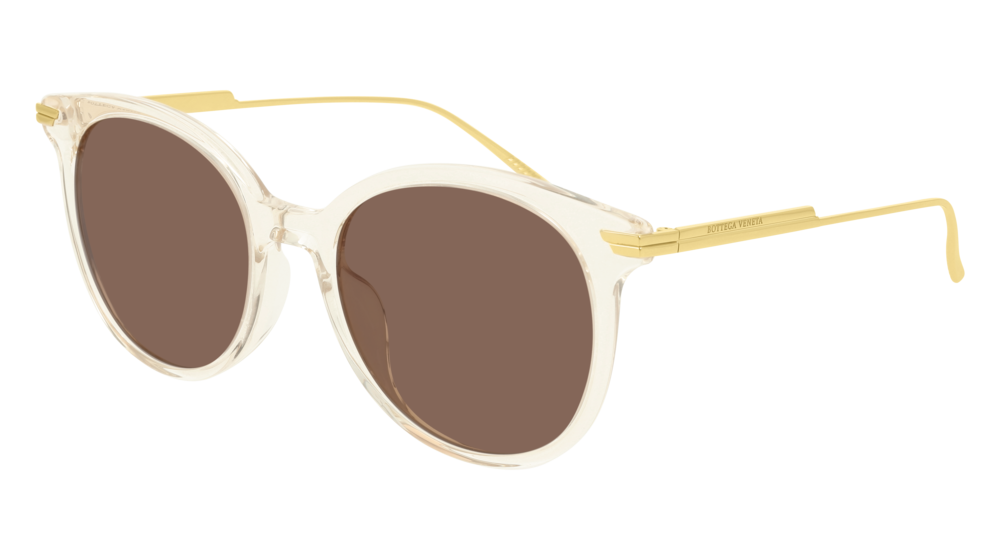 0889652283036 - Damen BV1038SA 003 Gläser SONNENBRILLEN Acetat Beige Braun Rund Normal