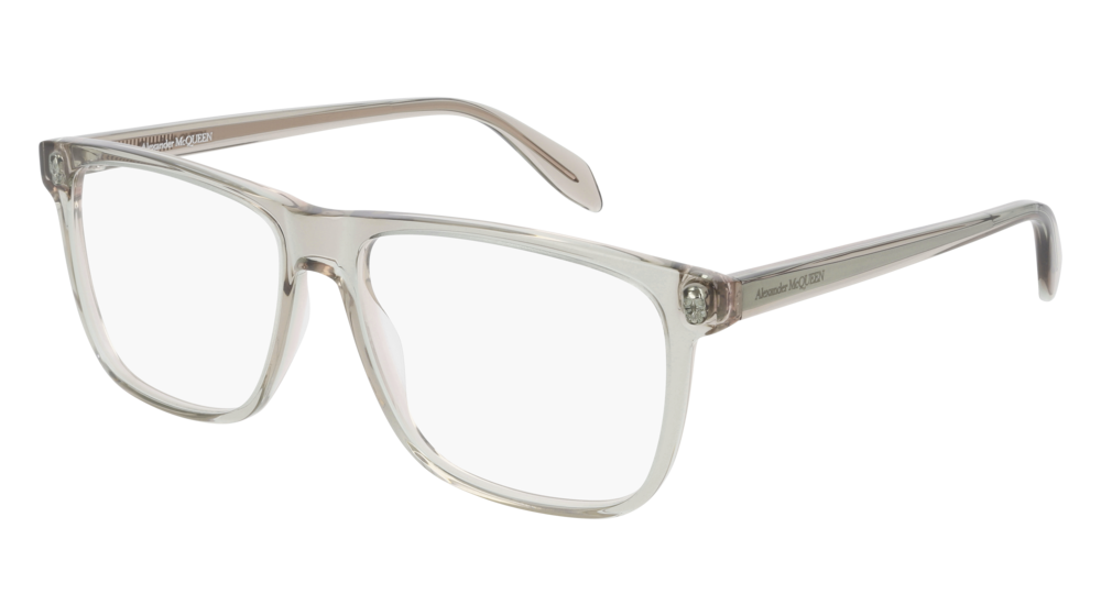 0889652284064 - Alexander McQueen Herren AM0247O 003 Rahmen von BRILLEN Acetat Beige  Quadratisch