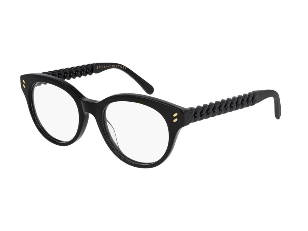 0889652285634 - Stella McCartney Frau SC0245O 001 Rahmen von BRILLEN Steckdose Acetat Schwarz  Kreisel