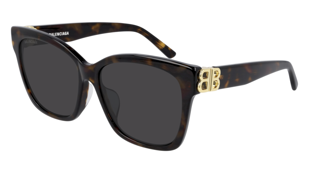 0889652300283 - Damen BB0102SA 002 Gläser SONNENBRILLEN Acetat Havanna Grün Cat Eye Normal